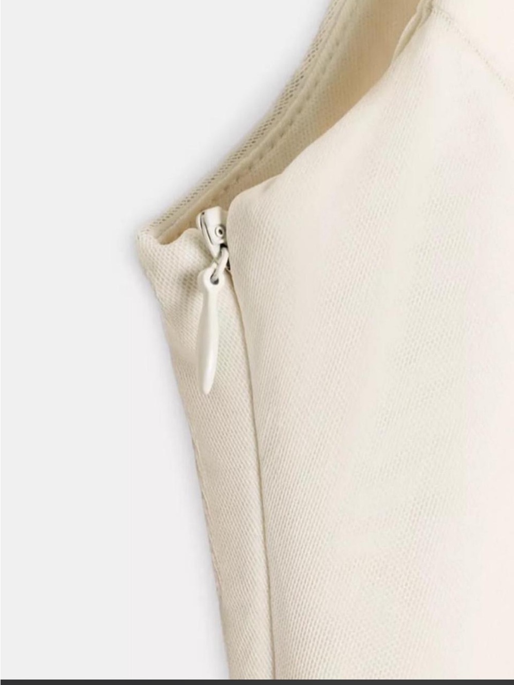 Zara Cream Draped Midi Dress - Picture 6 of 6